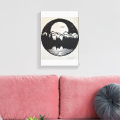 Maneschijn Canvas Afdruk (Insitu (Woonkamer))