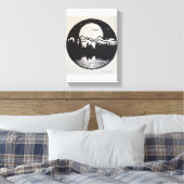 Maneschijn Canvas Afdruk (Insitu (Slaapkamer))