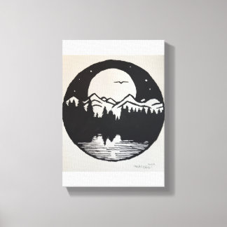 Maneschijn Canvas Afdruk