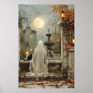 Maneschijn Droom in de Vergeten Tuin Poster