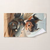 Maneschijn Dwerg van de Zwervende Duinen.  Bad Handdoek (Handdoek)