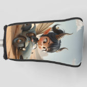 Maneschijn Dwerg van de Zwervende Duinen. Golfheadcover (Voorkant)