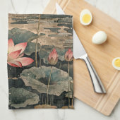 Maneschijn Lotusmeer (3) Theedoek (Quarter Fold)