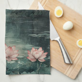 Maneschijn Lotusmeer (8) Theedoek (Quarter Fold)