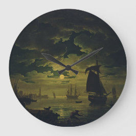 Maneschijn over Palermo High-Fidelity Fine Art Grote Klok
