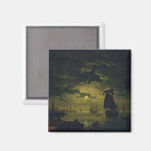 Maneschijn over Palermo High-Fidelity Fine Art Magneet (Voorkant / Achterkant)