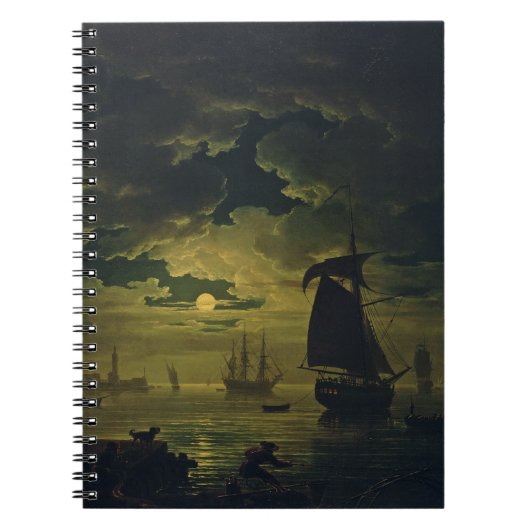 Maneschijn over Palermo High-Fidelity Fine Art Notitieboek (Voorkant)