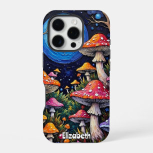 Maneschijn Paddenstoelenbos iPhone 16 Pro Hoesje