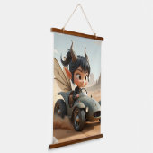 Maneschijn Pixie van de Zwervende Duinen. Hangend Wandkleed (Gebogen)