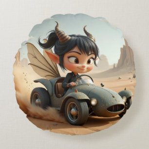 Maneschijn Pixie van de Zwervende Duinen. Rond Kussen