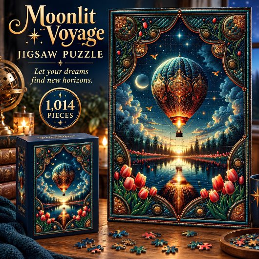 Maneschijn Reis Ballon 1.014-delig Puzzel