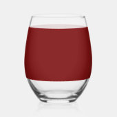 Maneschijn Rood Wijnglas Zonder Voet (Voorkant)