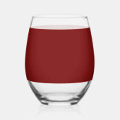 Maneschijn Rood Wijnglas Zonder Voet (Achterkant)