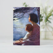 “Maneschijn” van Jessie Willcox Smith Bedankkaart (Staand voorkant)