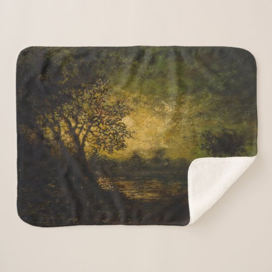 Maneschijn (van Ralph Albert Blakelock) Sherpa Deken (Voorkant (horizontaal))