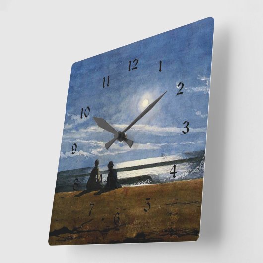 Maneschijn Vierkante Klok (Hoek)