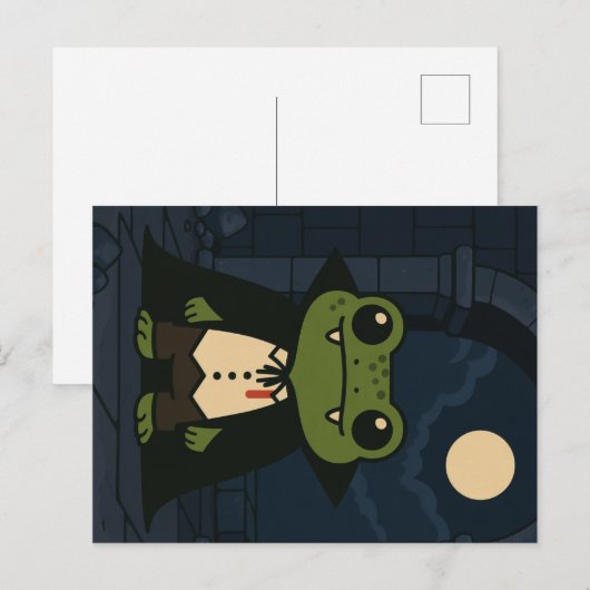 Maneschijnondeugend en de Prins met de Hoektanden Feestdagenkaart (Voorkant / Achterkant)