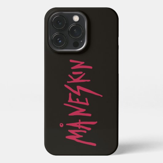 Maneskin Black & Red Logo Phonecase iPhone Hoesje (Achterkant)