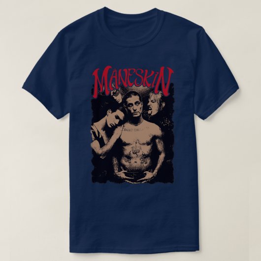 maneskinband t-shirt (Design voorkant)