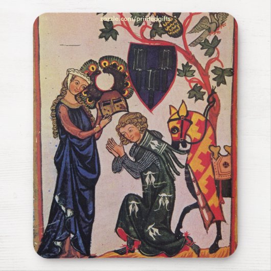 Manesse Codex Religieuze Kunst Mousepad Muismat (Voorkant)