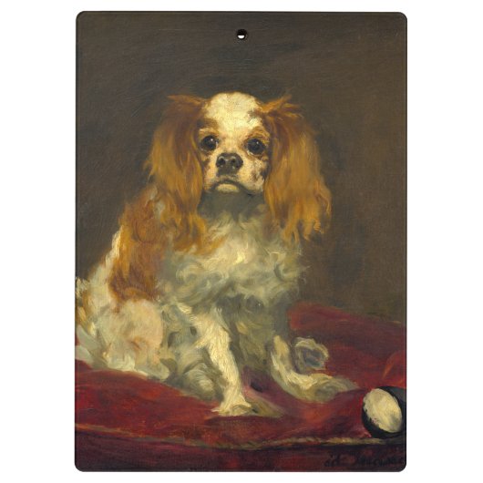 Manet A King Charles Spaniel Klembord (Achterkant)