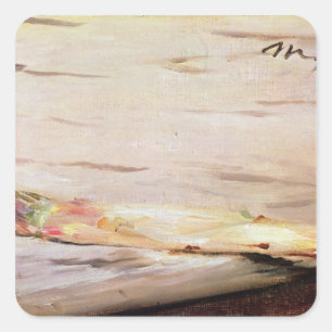Manet   Asparagus, 1880 Vierkante Sticker