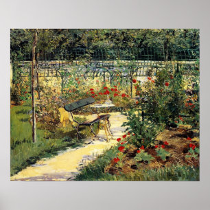 Manet - Bank (Mijn Tuin), 1881 Poster