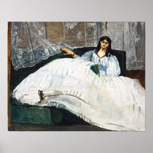 Manet - Baudelaire's minnares, liggend Poster (Voorkant)