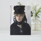 Manet - Berthe Morisot met een boeket van violette Bedankkaart (Staand voorkant)