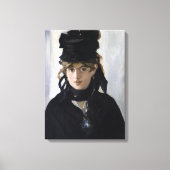 Manet - Berthe Morisot met een boeket van violette Canvas Afdruk (Voorkant)