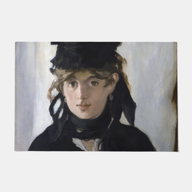 Manet - Berthe Morisot met een boeket van violette Deurmat (Voorkant)