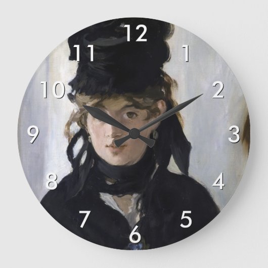 Manet - Berthe Morisot met een boeket van violette Grote Klok (Voorkant)