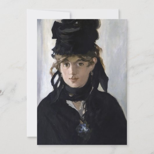 Manet - Berthe Morisot met een boeket van violette Kaart (Voorkant)