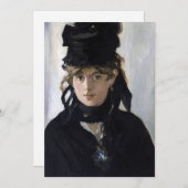 Manet - Berthe Morisot met een boeket van violette Kaart (Voorkant / Achterkant)