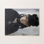 Manet - Berthe Morisot met een boeket van violette Legpuzzel (Horizontaal)