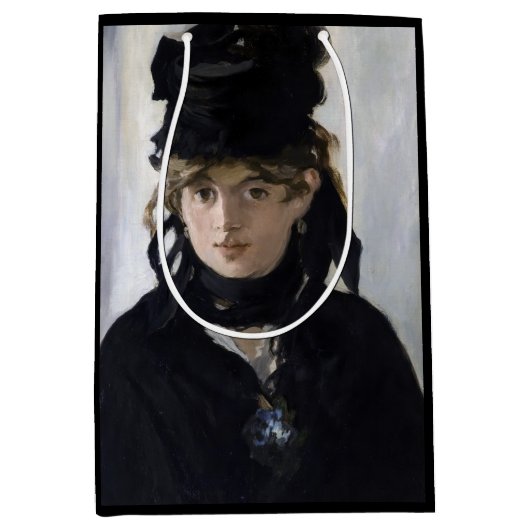 Manet - Berthe Morisot met een boeket van violette Medium Cadeauzakje (Voorkant)