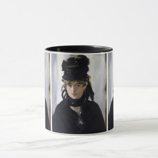 Manet - Berthe Morisot met een boeket van violette Mok (Midden)