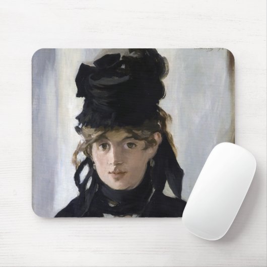Manet - Berthe Morisot met een boeket van violette Muismat (Met muis)