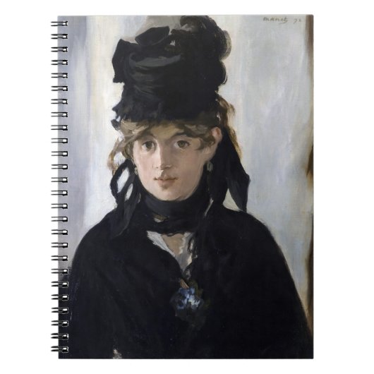 Manet - Berthe Morisot met een boeket van violette Notitieboek (Voorkant)