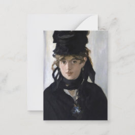Manet - Berthe Morisot met een boeket van violette Notitiekaartje