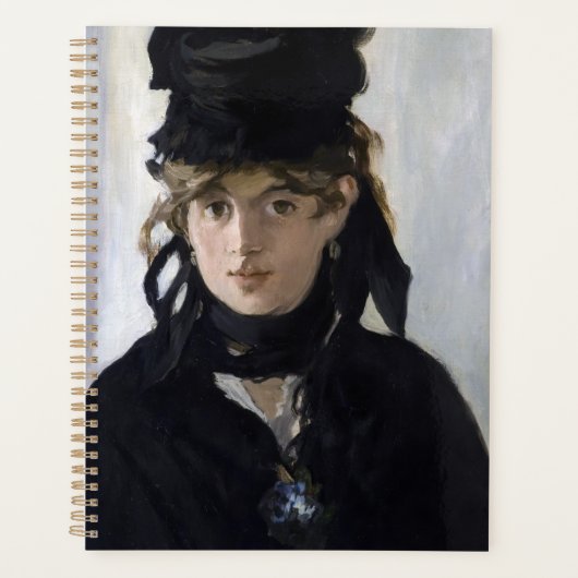 Manet - Berthe Morisot met een boeket van violette Planner (Voorkant)