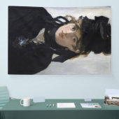 Manet - Berthe Morisot met een boeket van violette Spandoek (Beurs)