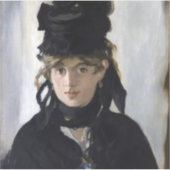Manet - Berthe Morisot met een boeket van violette Sticker (Voorkant)