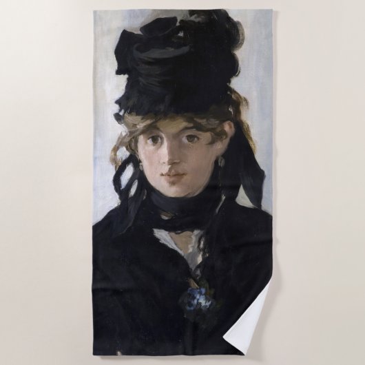 Manet - Berthe Morisot met een boeket van violette Strandlaken (Voorkant)