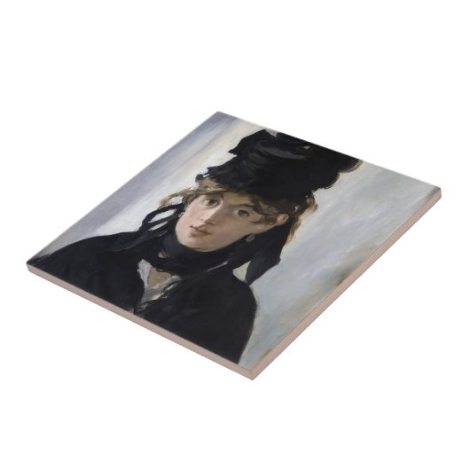 Manet - Berthe Morisot met een boeket van violette Tegeltje (Zijkant)