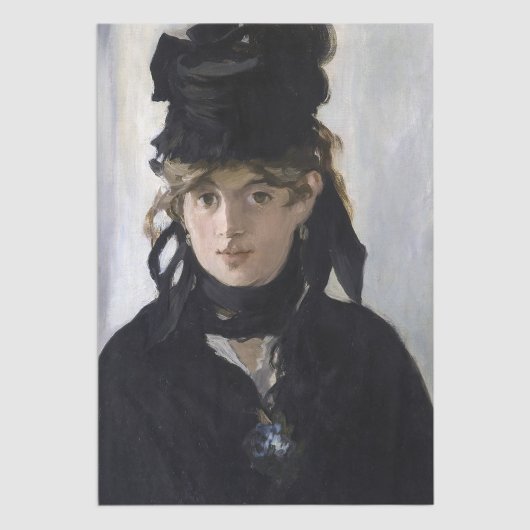 Manet - Berthe Morisot met een boeket van violette Tissuepapier