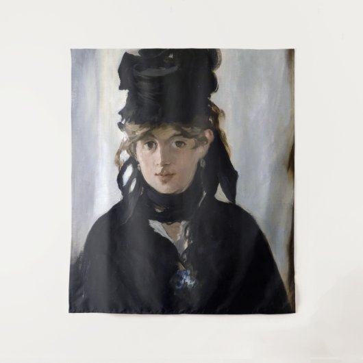 Manet - Berthe Morisot met een boeket van violette Wandkleed (Voorkant)