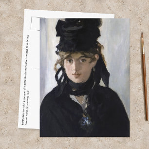 Manet - Berthe Morisot met een boeket viooltjes Briefkaart