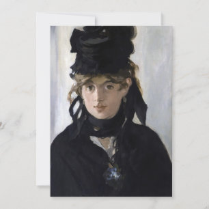 Manet - Berthe Morisot met een boeket viooltjes Kaart