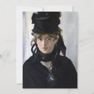 Manet - Berthe Morisot met een boeket viooltjes Kaart